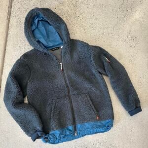 POLER MEN'S Medium Jacket Blue SHAGGY Sherpa JACKET